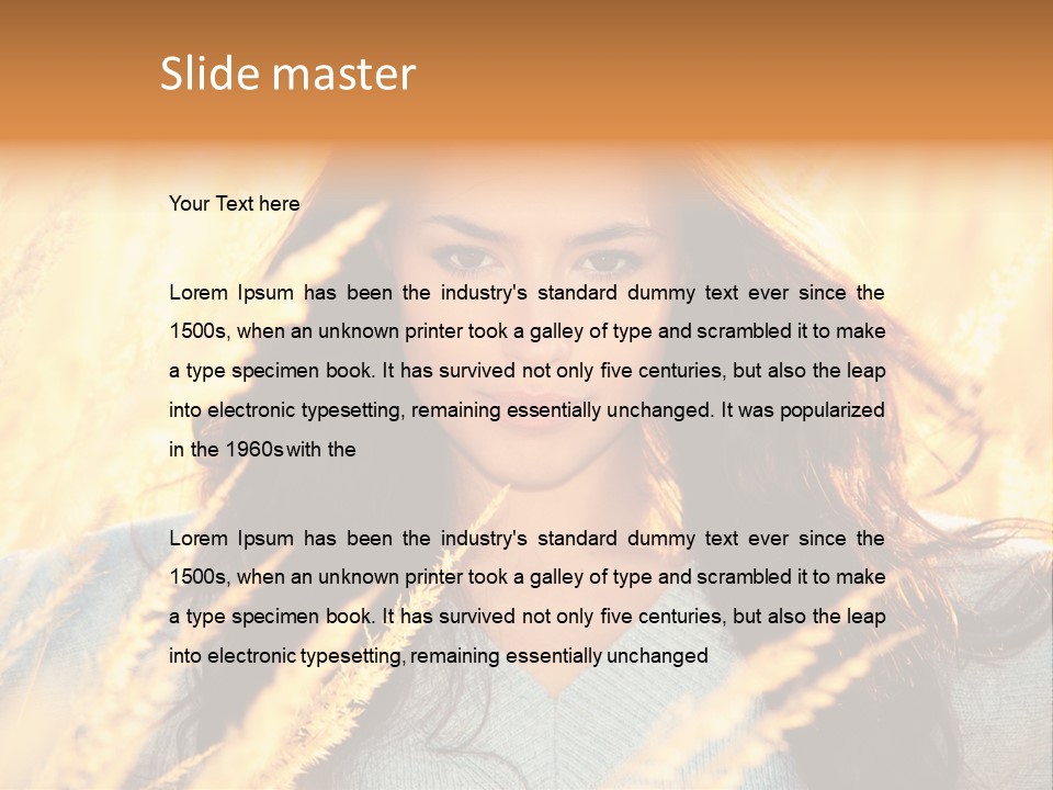 Portrait Day Close PowerPoint Template