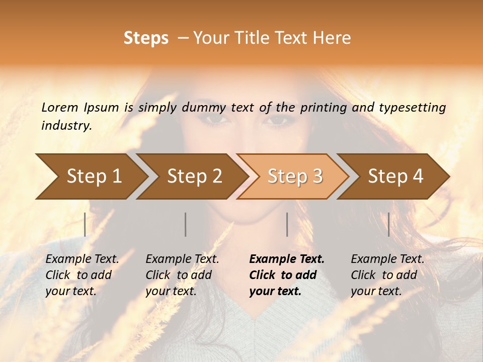 Portrait Day Close PowerPoint Template