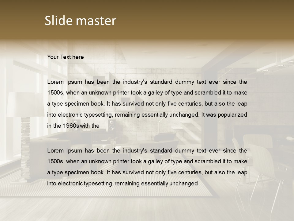 Modern Couch Lifestyles PowerPoint Template