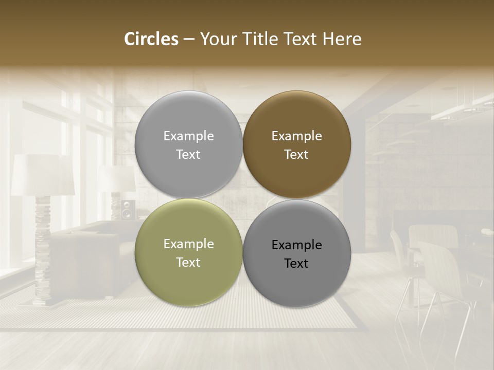 Modern Couch Lifestyles PowerPoint Template