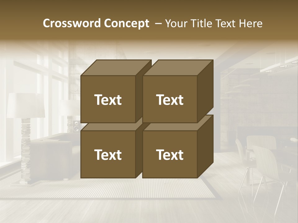 Modern Couch Lifestyles PowerPoint Template