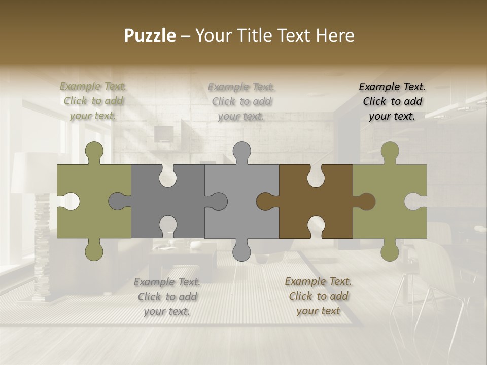 Modern Couch Lifestyles PowerPoint Template