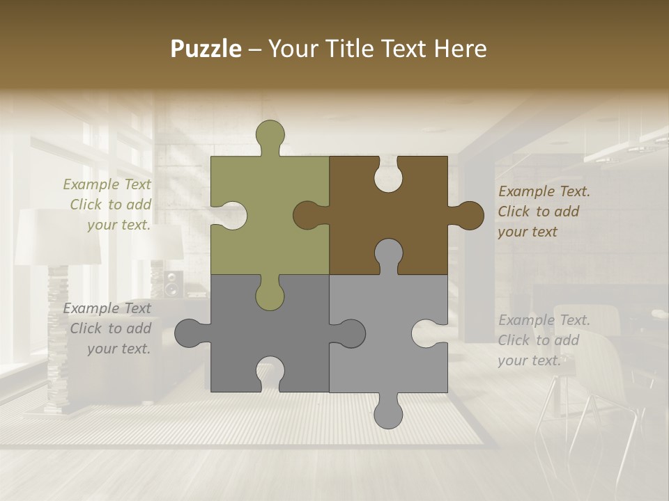 Modern Couch Lifestyles PowerPoint Template