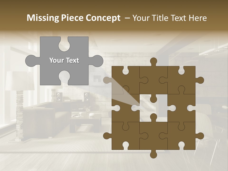 Modern Couch Lifestyles PowerPoint Template