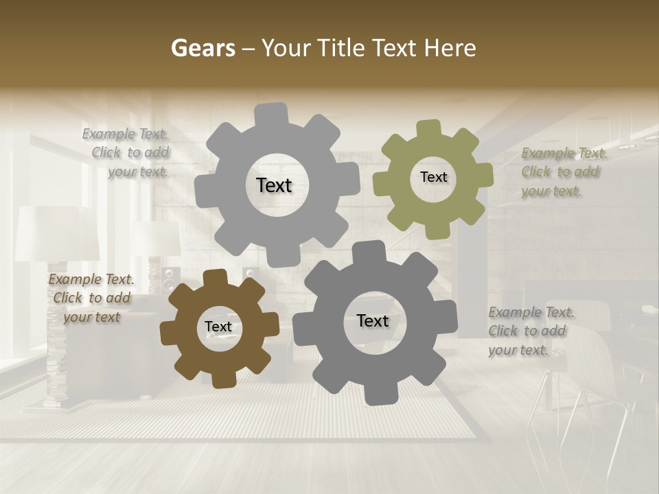 Modern Couch Lifestyles PowerPoint Template