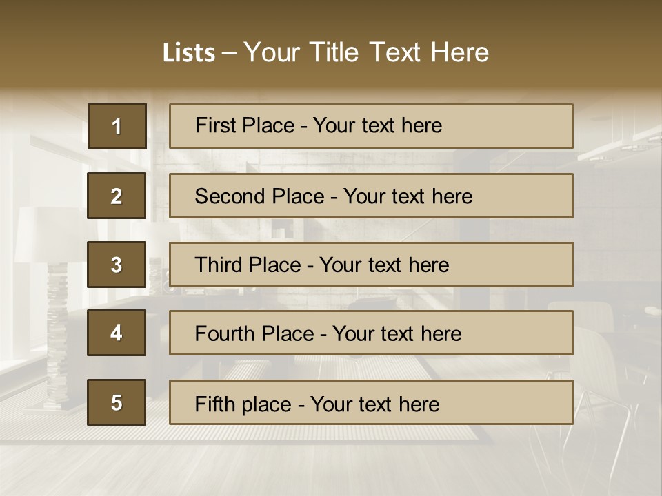 Modern Couch Lifestyles PowerPoint Template