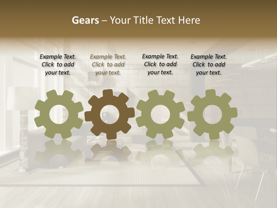 Modern Couch Lifestyles PowerPoint Template