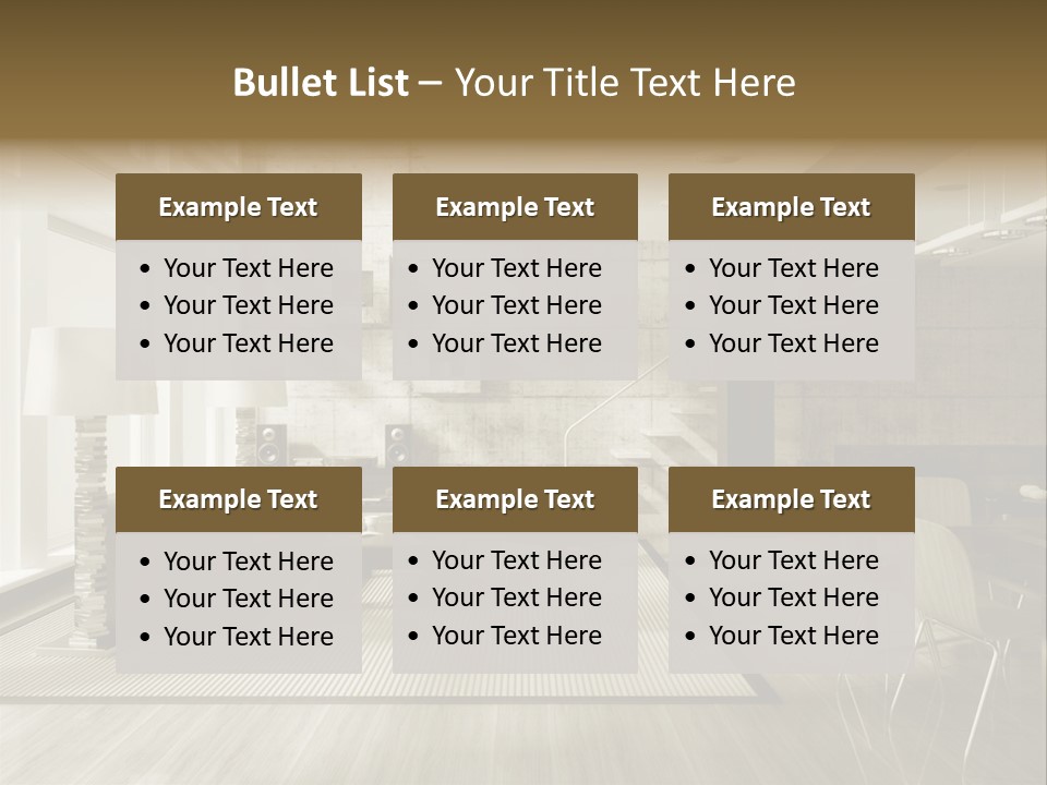 Modern Couch Lifestyles PowerPoint Template