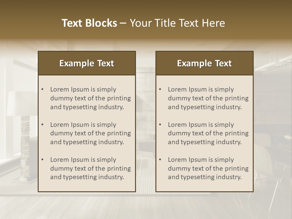 Modern Couch Lifestyles PowerPoint Template
