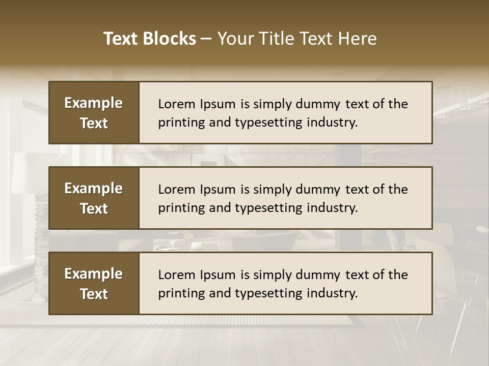 Modern Couch Lifestyles PowerPoint Template