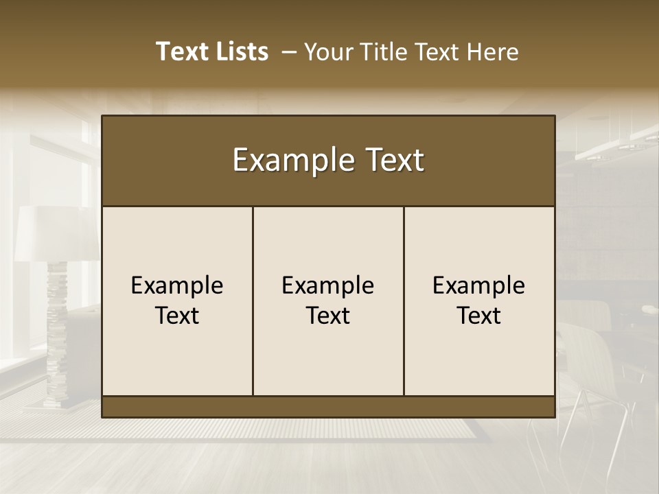 Modern Couch Lifestyles PowerPoint Template