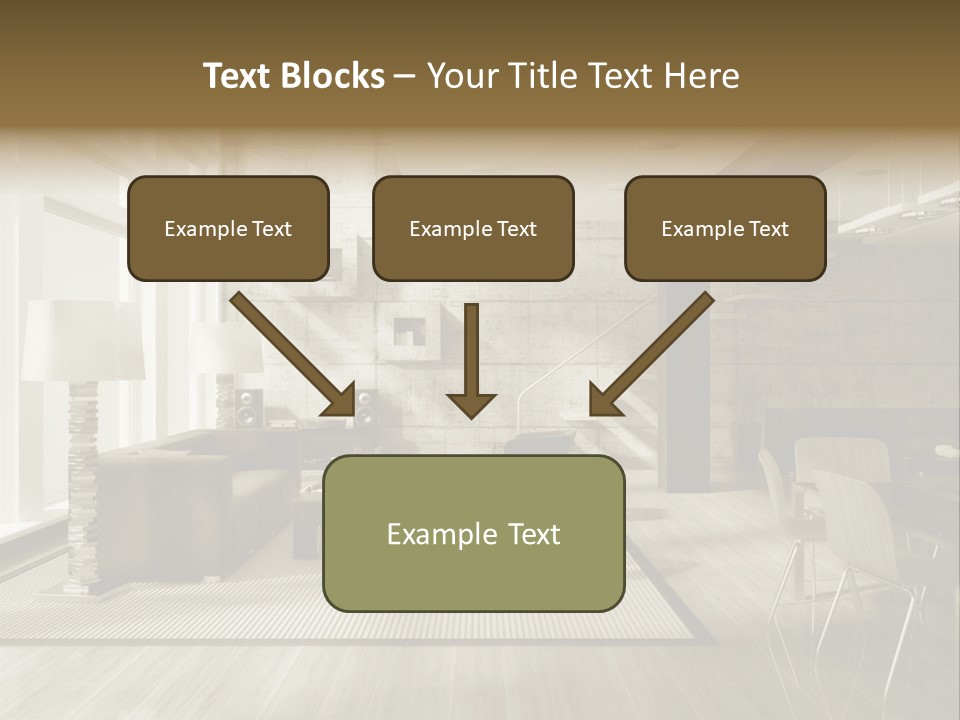 Modern Couch Lifestyles PowerPoint Template