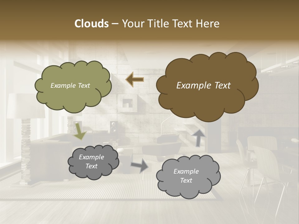 Modern Couch Lifestyles PowerPoint Template