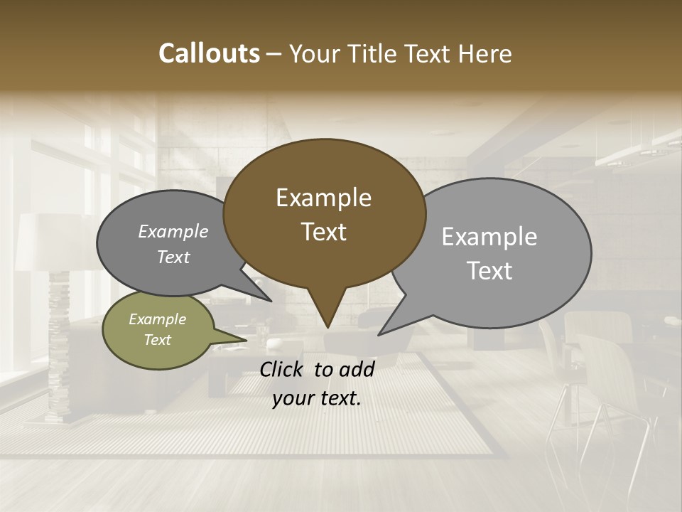 Modern Couch Lifestyles PowerPoint Template
