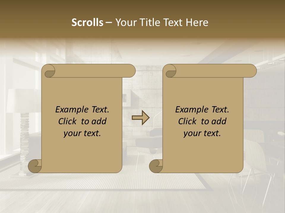 Modern Couch Lifestyles PowerPoint Template