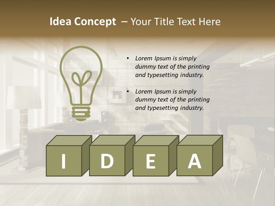 Modern Couch Lifestyles PowerPoint Template