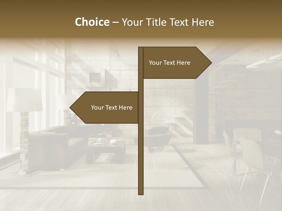 Modern Couch Lifestyles PowerPoint Template