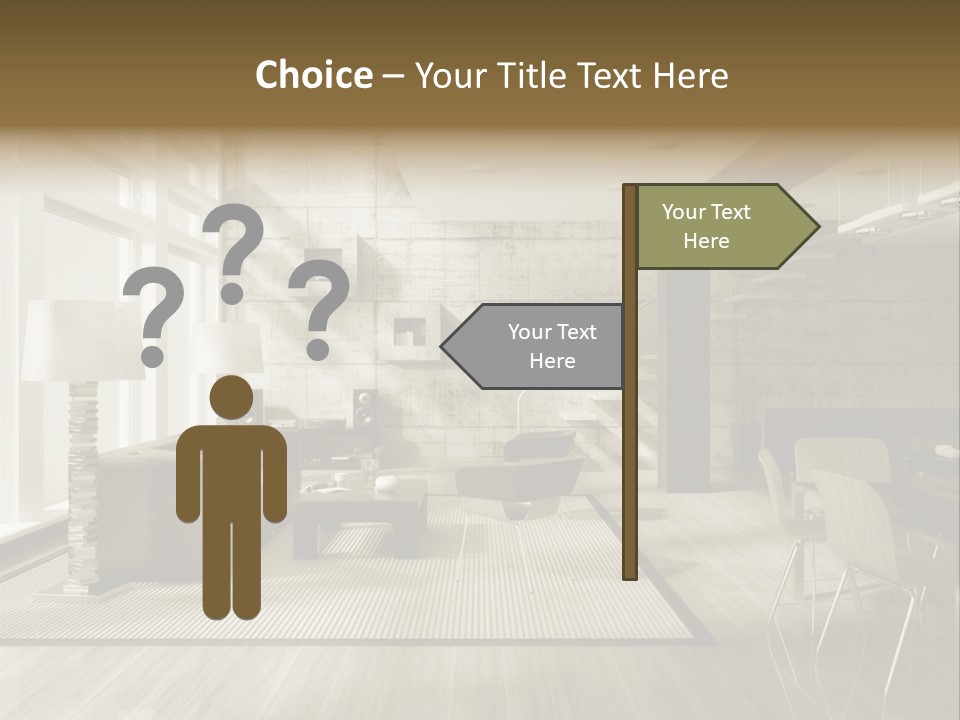 Modern Couch Lifestyles PowerPoint Template