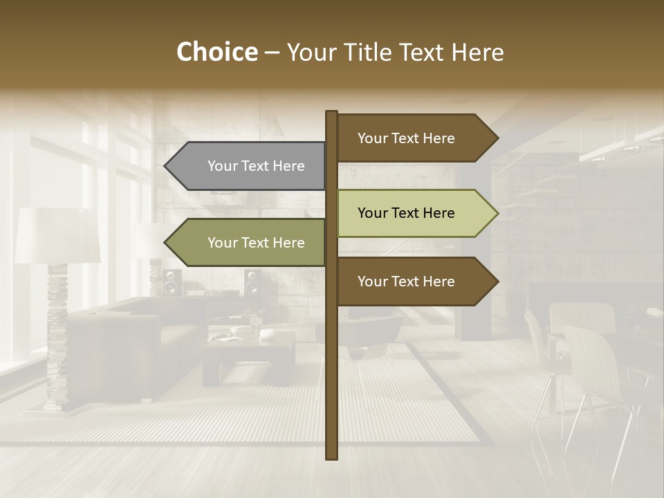 Modern Couch Lifestyles PowerPoint Template