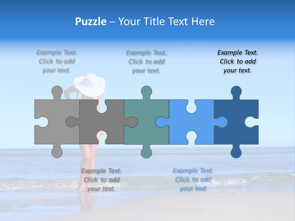 Young Relaxation Enjoy PowerPoint Template