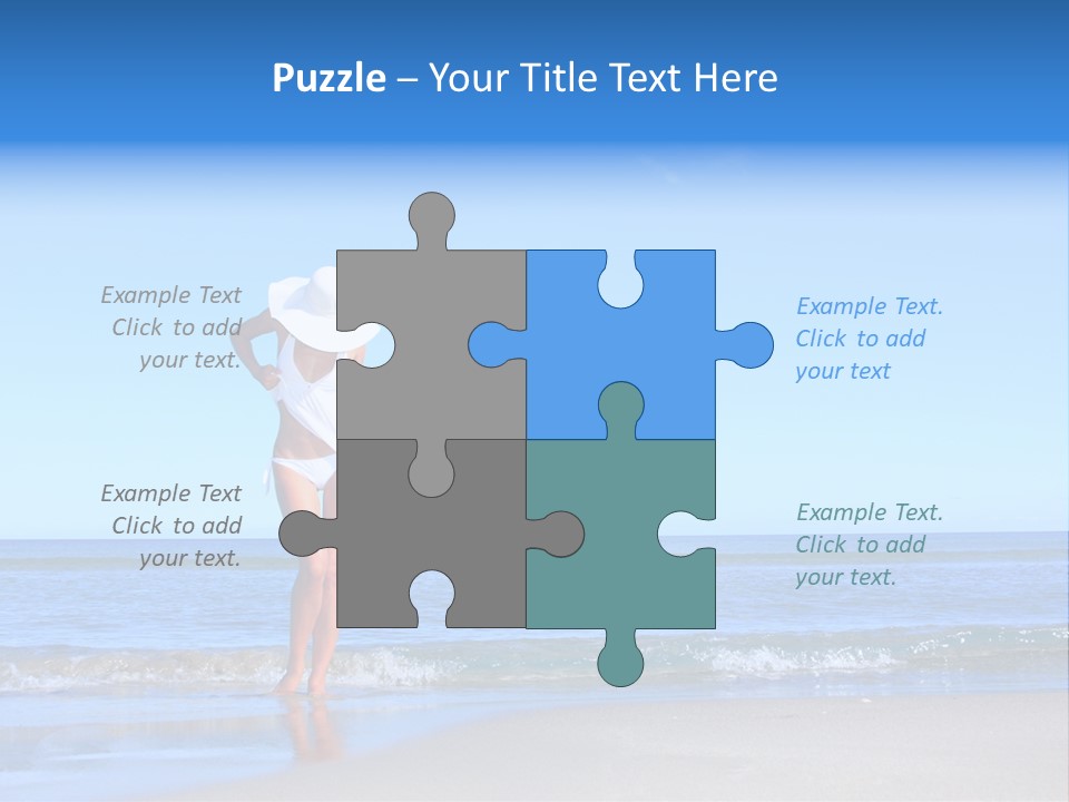 Young Relaxation Enjoy PowerPoint Template