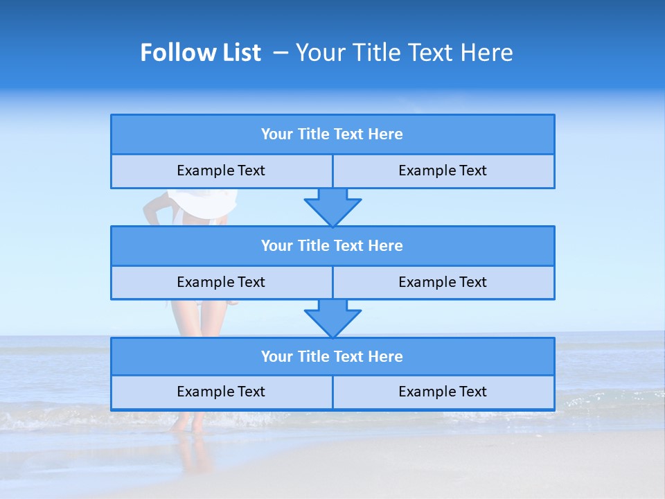 Young Relaxation Enjoy PowerPoint Template