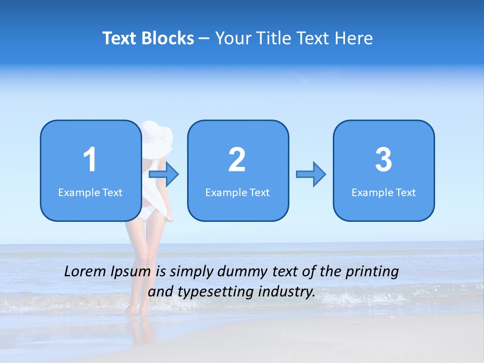 Young Relaxation Enjoy PowerPoint Template