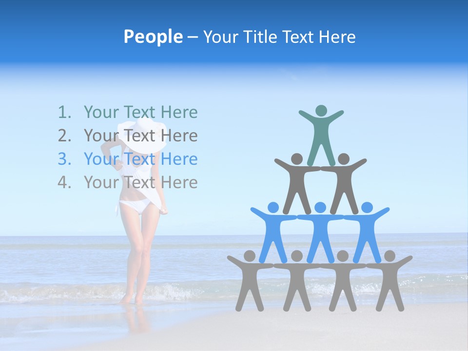 Young Relaxation Enjoy PowerPoint Template