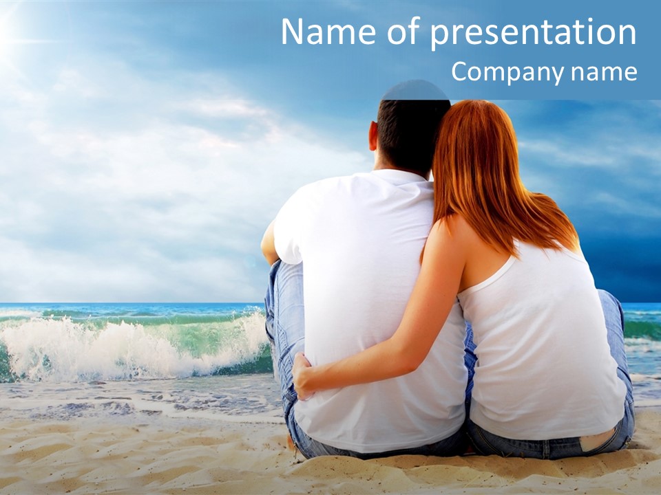 Lifestyle Sea Women PowerPoint Template