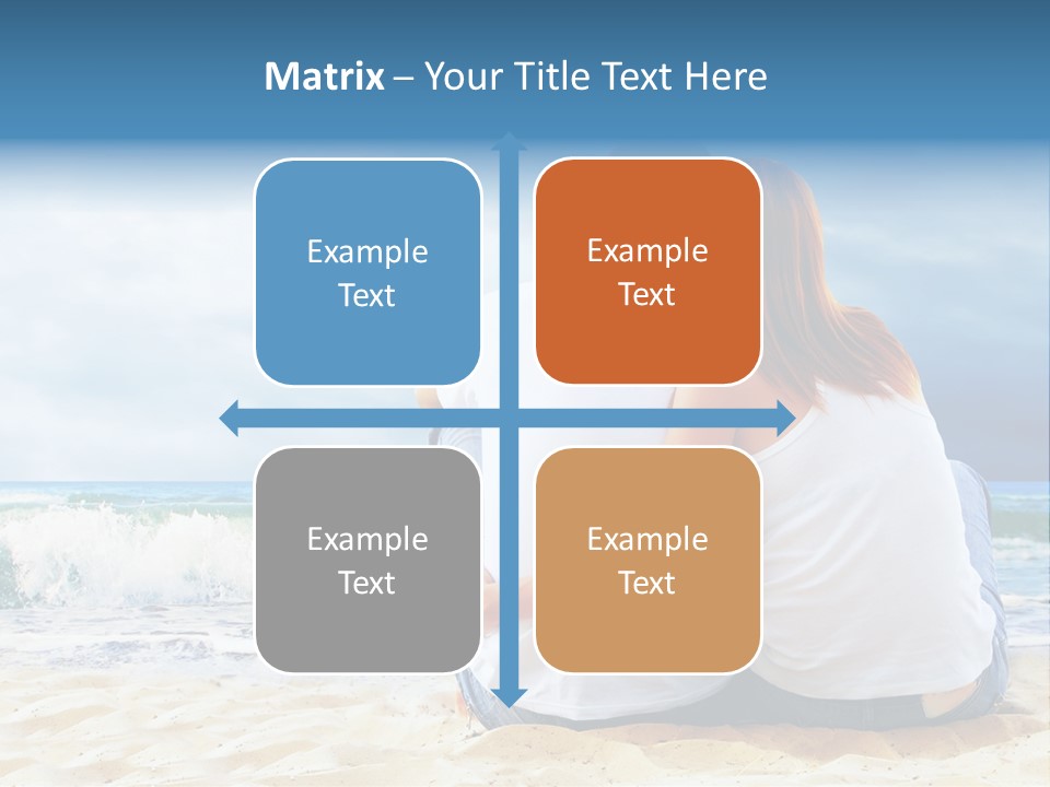 Lifestyle Sea Women PowerPoint Template