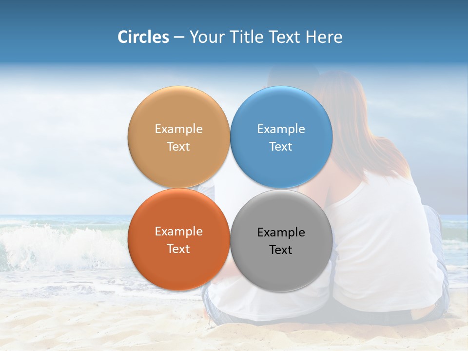 Lifestyle Sea Women PowerPoint Template