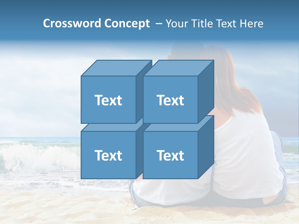 Lifestyle Sea Women PowerPoint Template