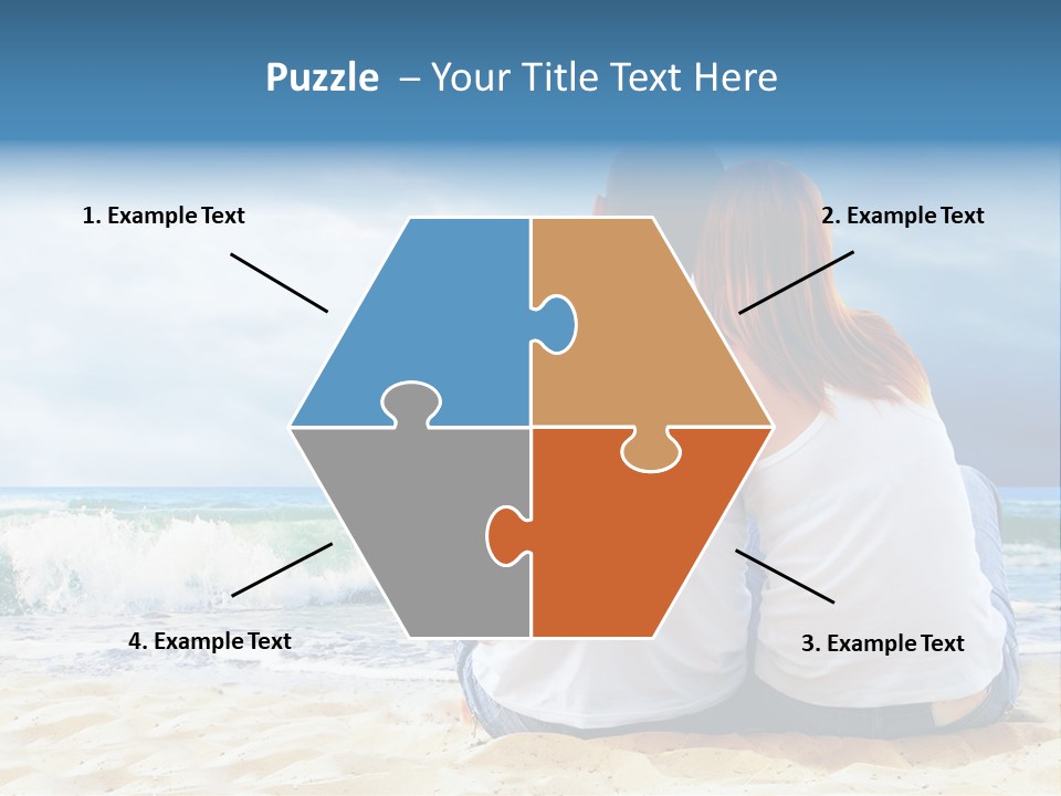 Lifestyle Sea Women PowerPoint Template