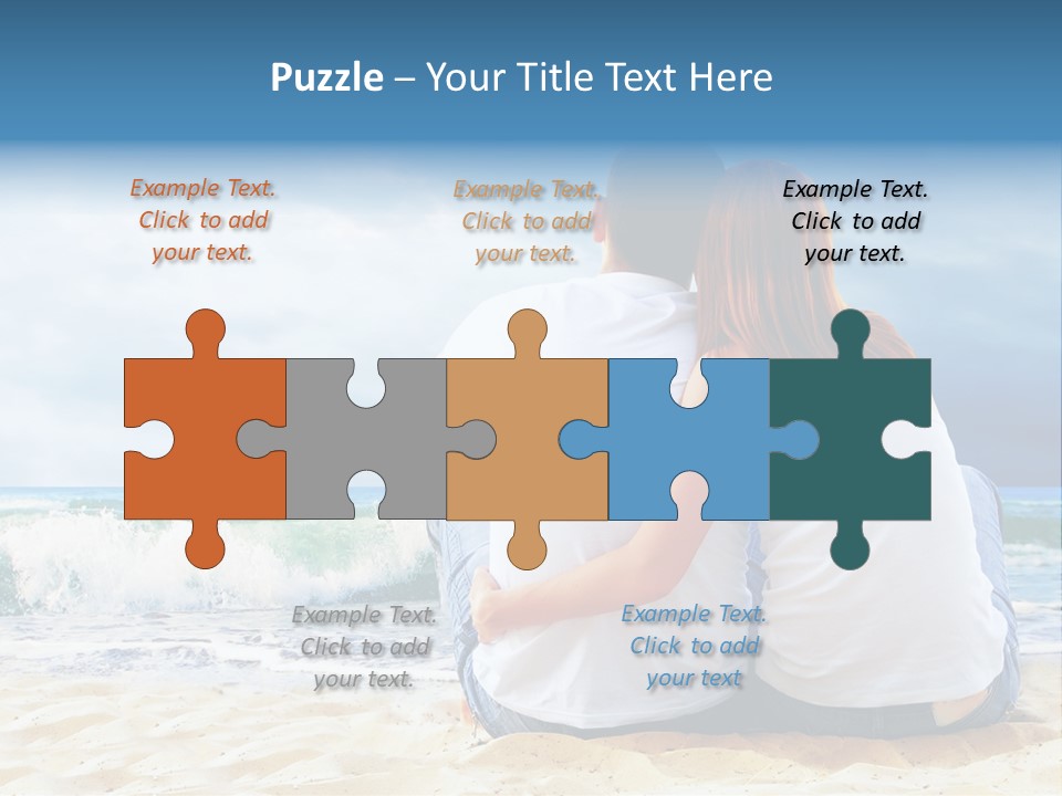 Lifestyle Sea Women PowerPoint Template