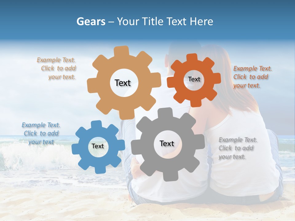 Lifestyle Sea Women PowerPoint Template