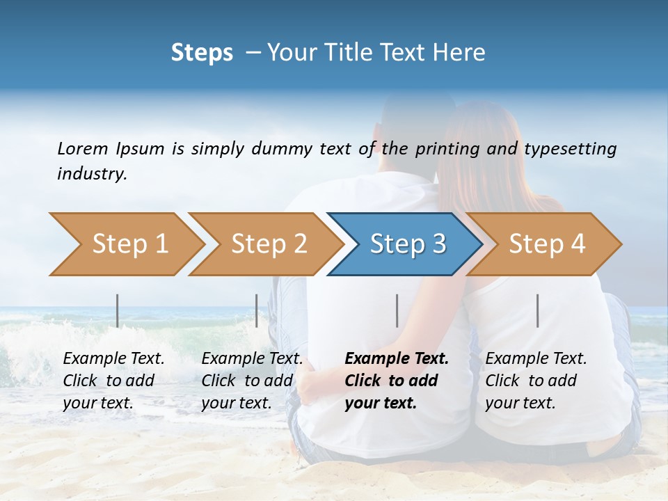 Lifestyle Sea Women PowerPoint Template