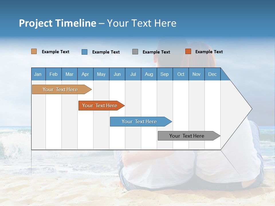 Lifestyle Sea Women PowerPoint Template