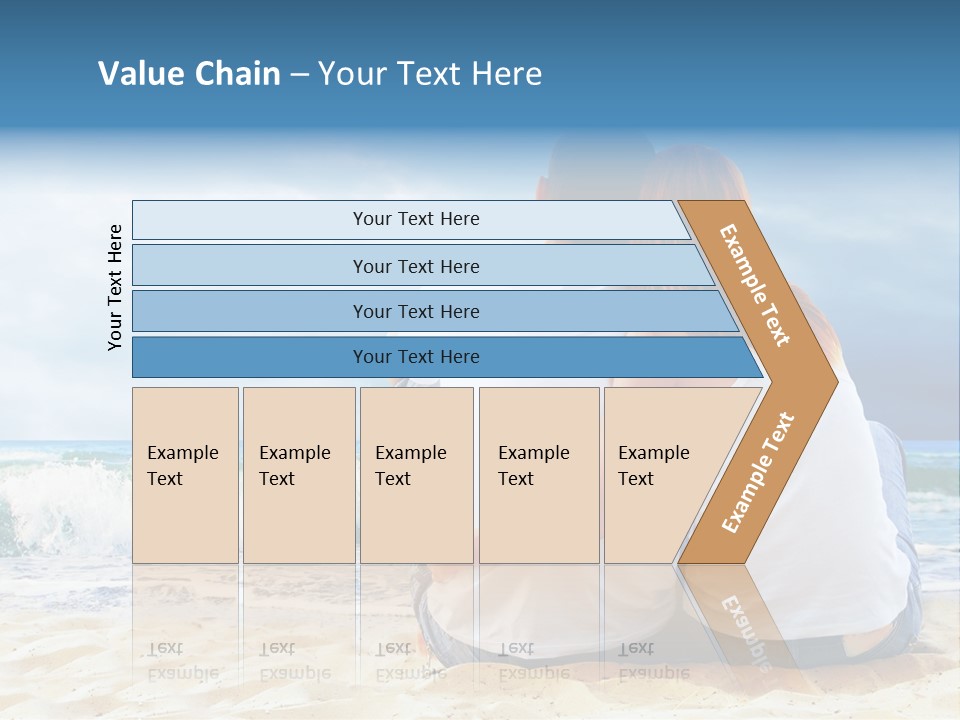 Lifestyle Sea Women PowerPoint Template