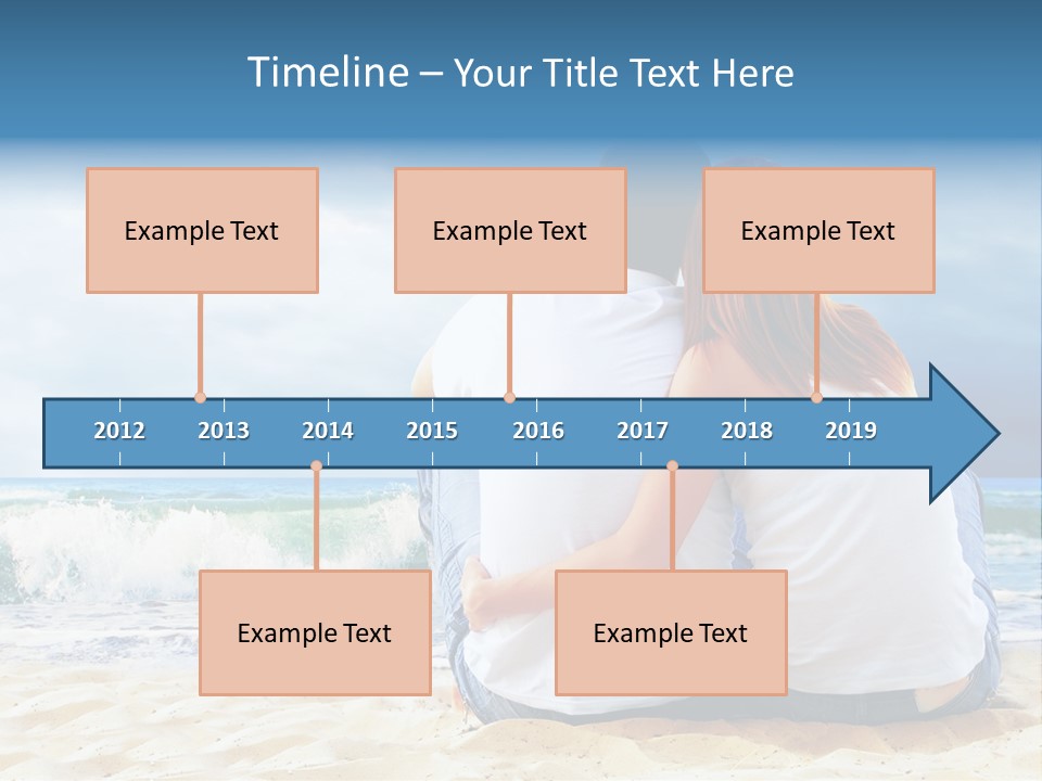 Lifestyle Sea Women PowerPoint Template