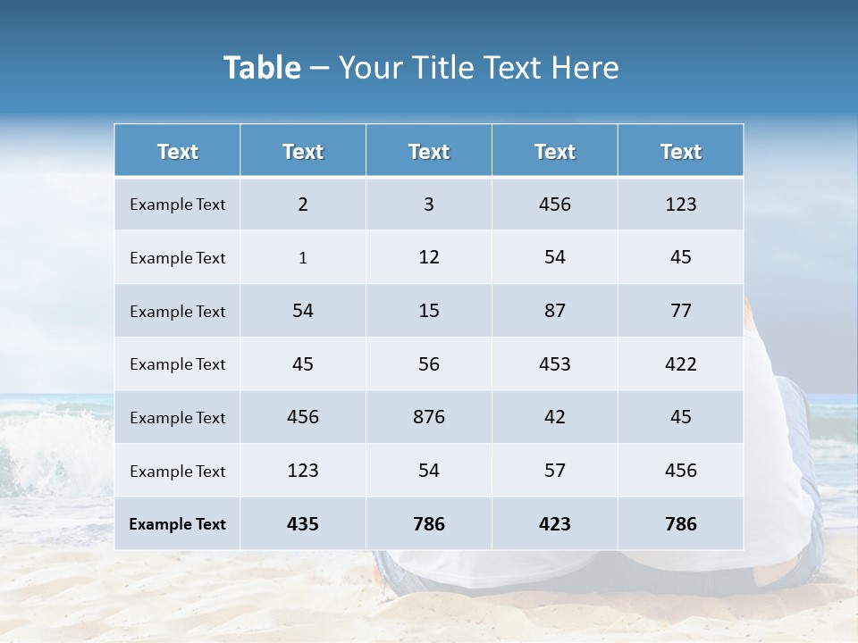 Lifestyle Sea Women PowerPoint Template