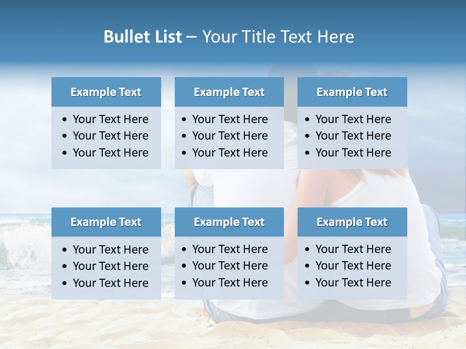 Lifestyle Sea Women PowerPoint Template