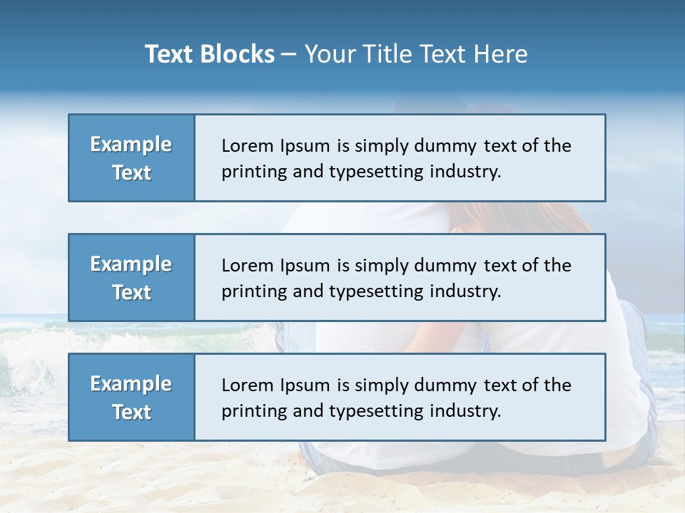 Lifestyle Sea Women PowerPoint Template