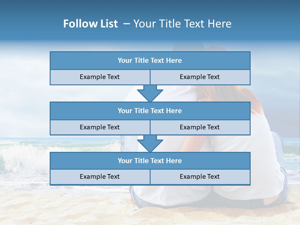 Lifestyle Sea Women PowerPoint Template