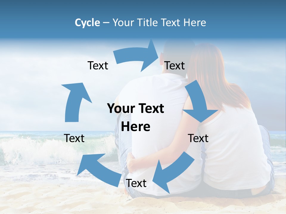 Lifestyle Sea Women PowerPoint Template