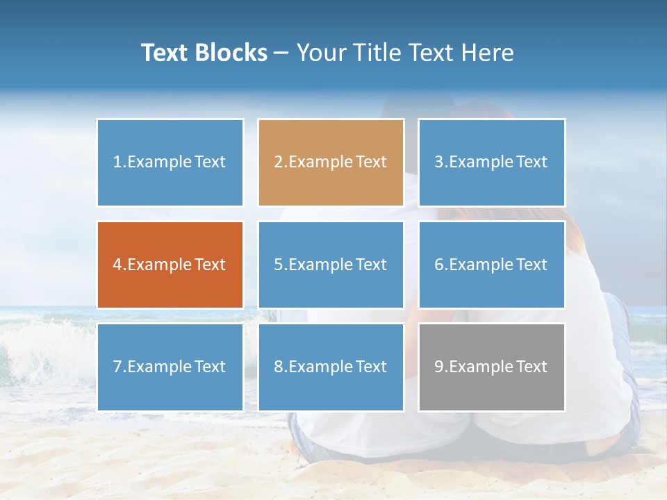 Lifestyle Sea Women PowerPoint Template