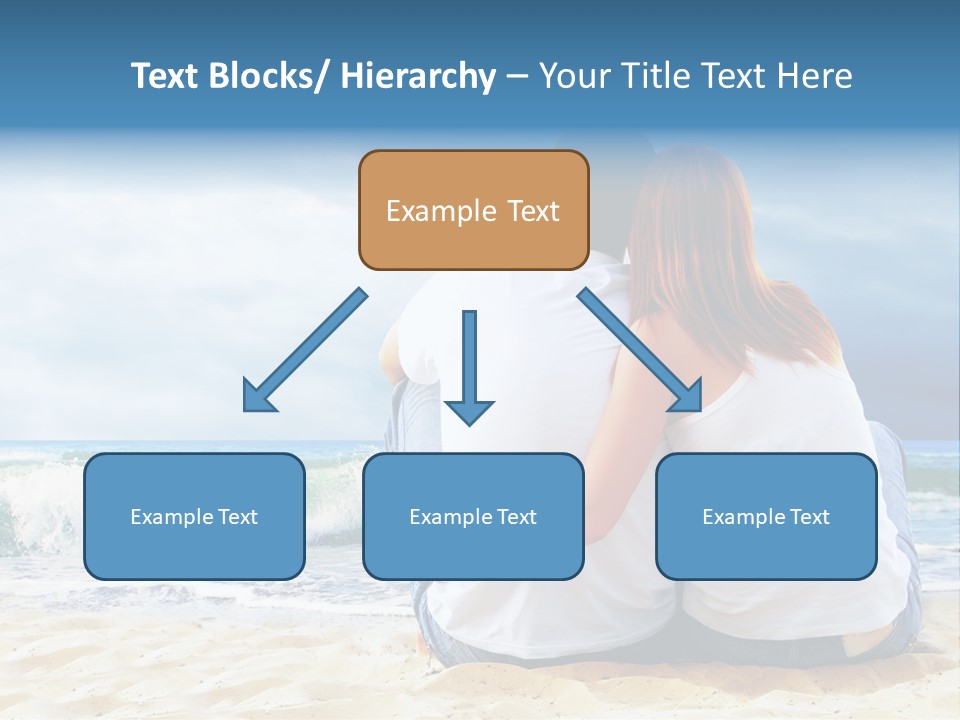 Lifestyle Sea Women PowerPoint Template