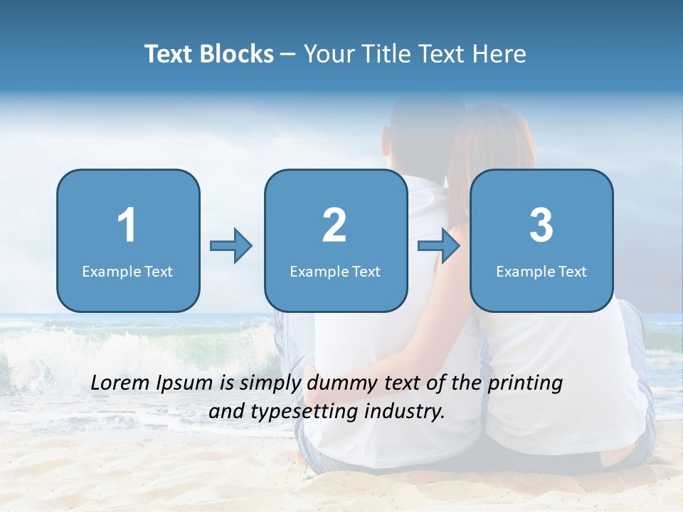 Lifestyle Sea Women PowerPoint Template