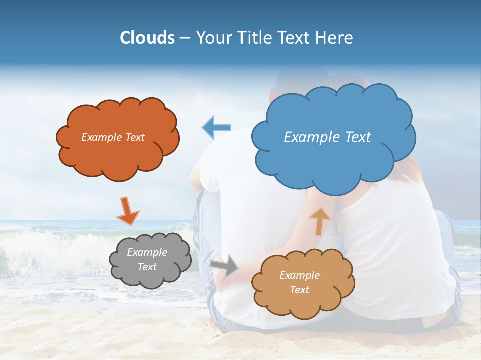 Lifestyle Sea Women PowerPoint Template