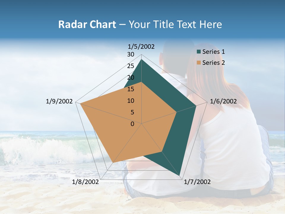 Lifestyle Sea Women PowerPoint Template