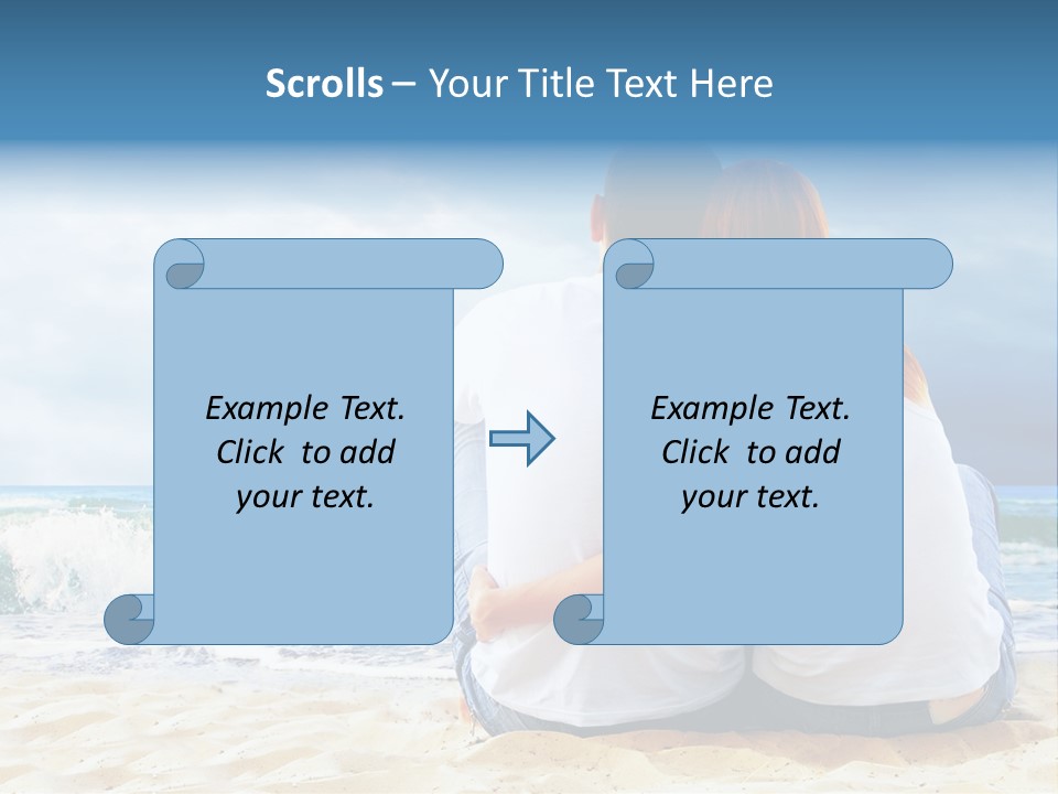Lifestyle Sea Women PowerPoint Template